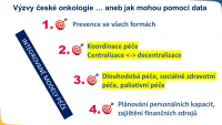 Výsledky a výzvy onkologické péče z pohledu dostupných dat a aktualizované koncepce onkologické péče. Model: karcinom prsu a karcinom plic